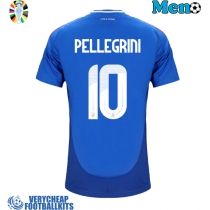 Italy Lorenzo Pellegrini #10 Replica Home Shirt Euro 2024 Short Sleeve